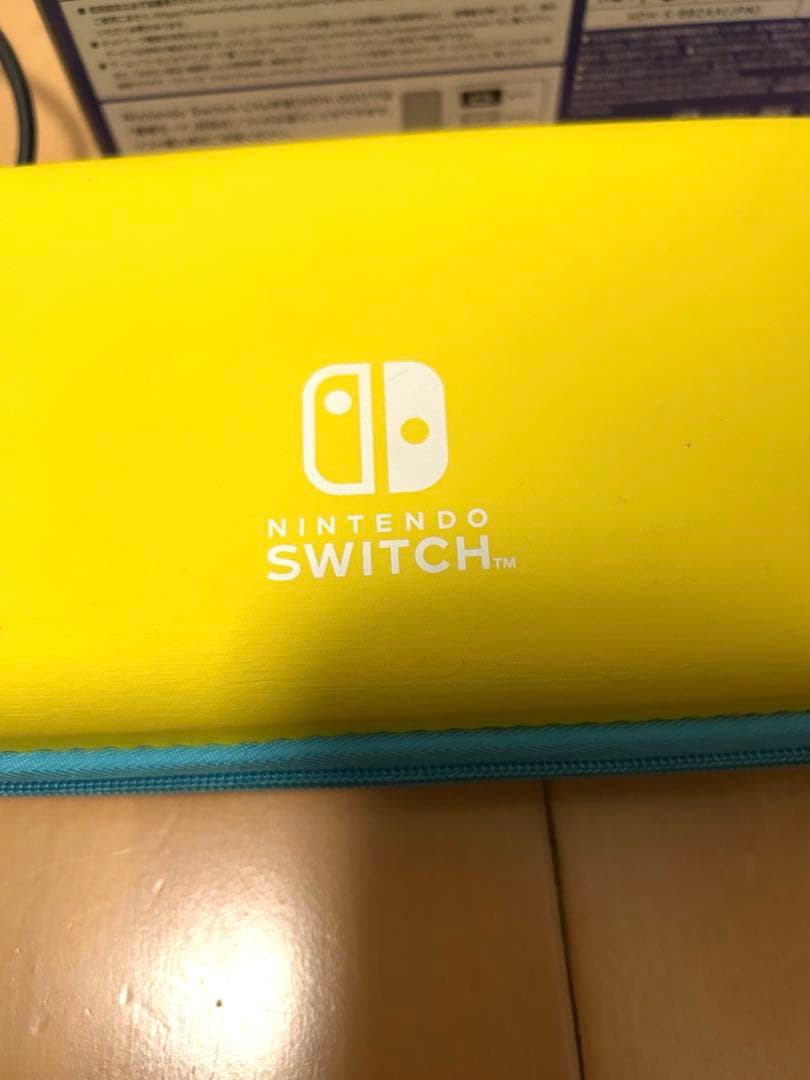 ニンテンドースイッチライト　ブルー　スマブラ　ケース等付き