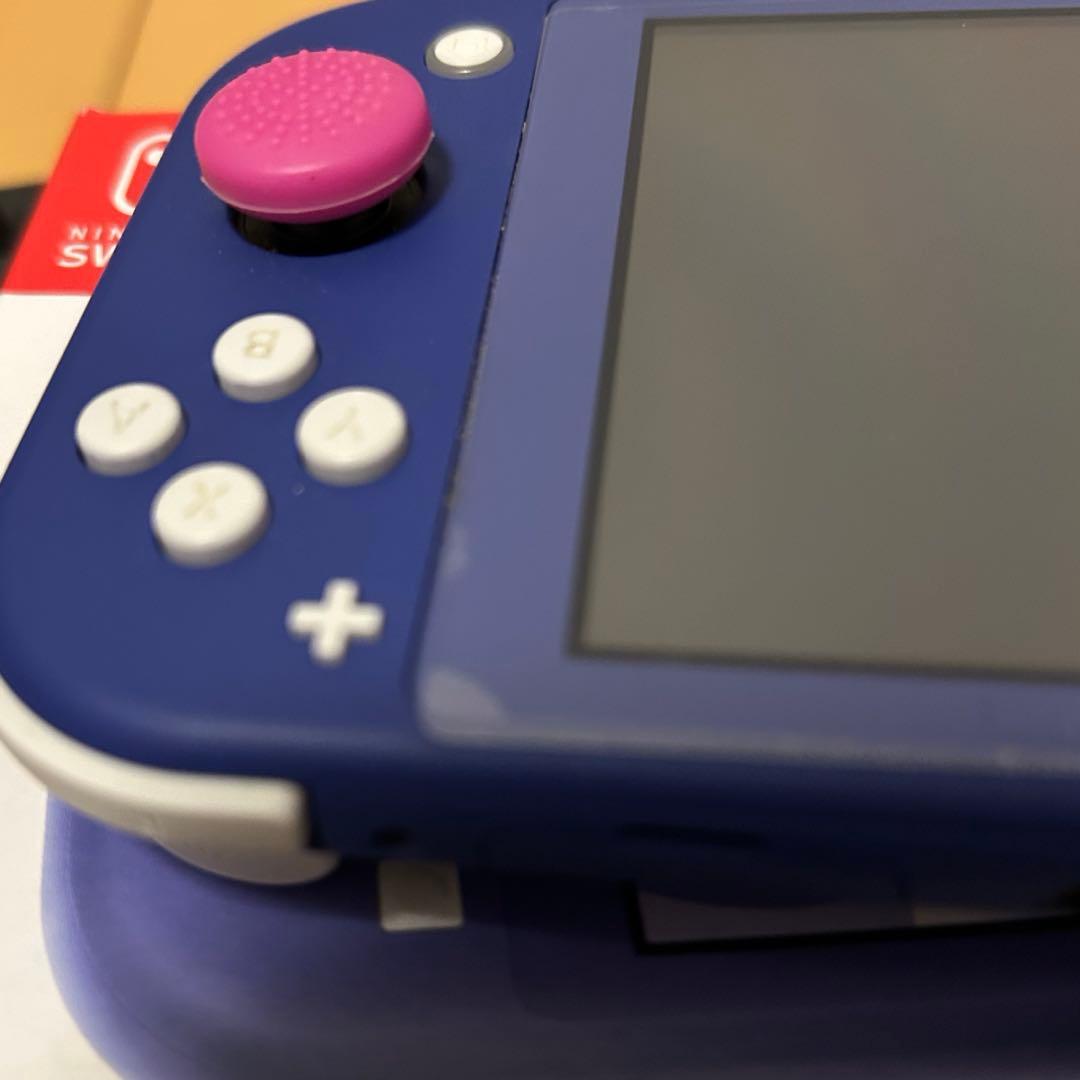ニンテンドースイッチライト　ブルー　スマブラ　ケース等付き
