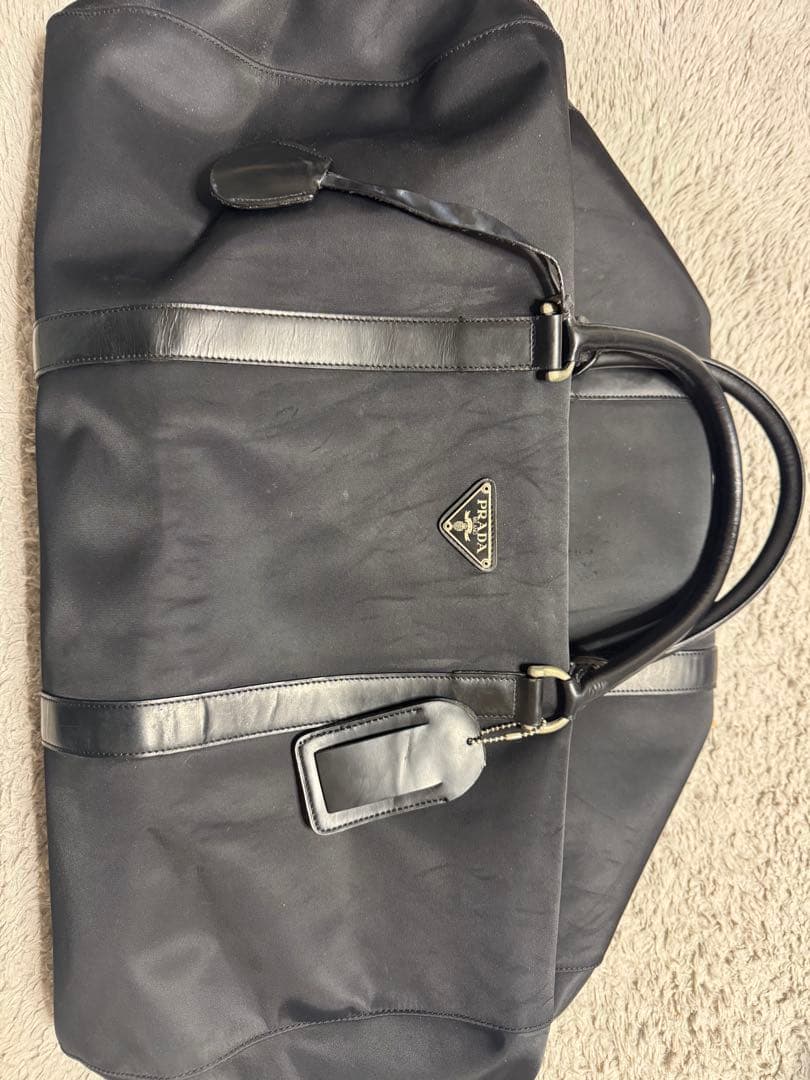 PRADA ボストンバッグ 黒 ナイロン