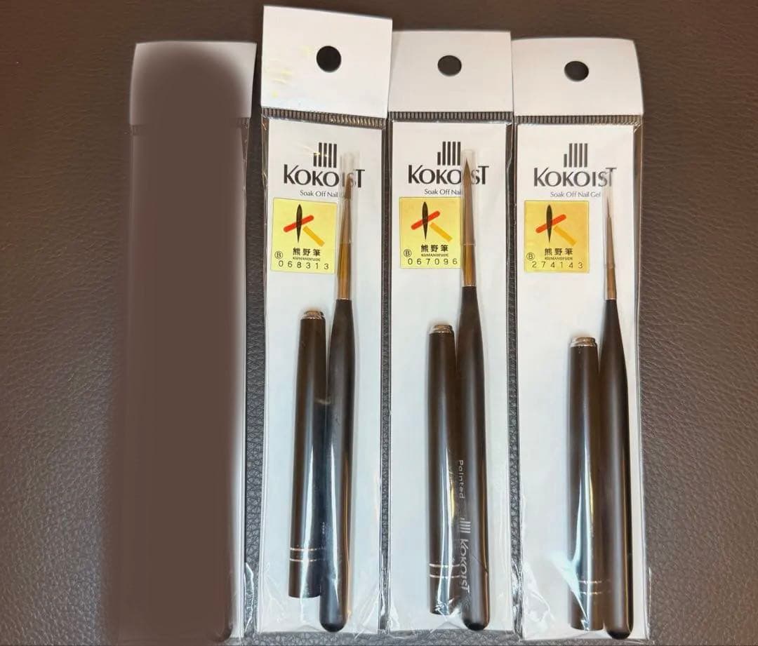 ココイスト ジェルネイル 筆　アンギュラー　ポイント　ライナー セット