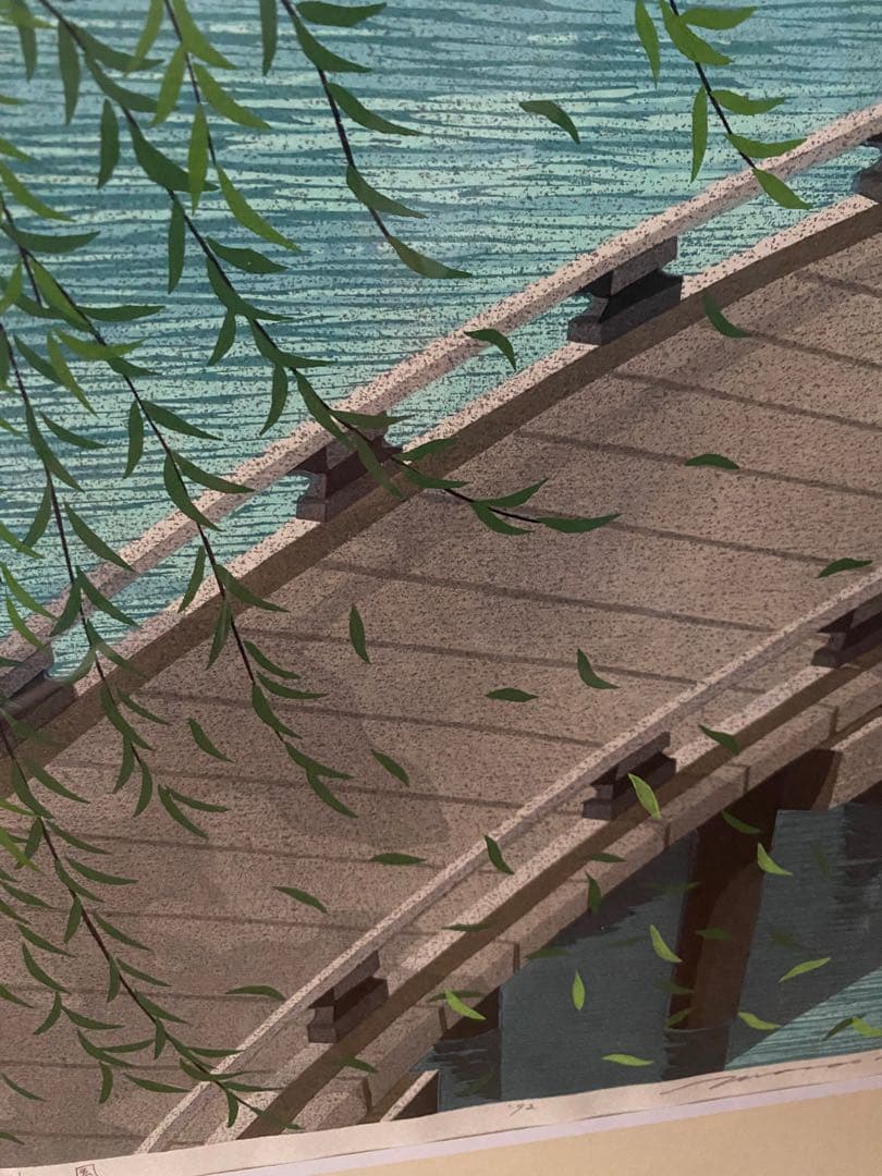 木版画「白川の風」