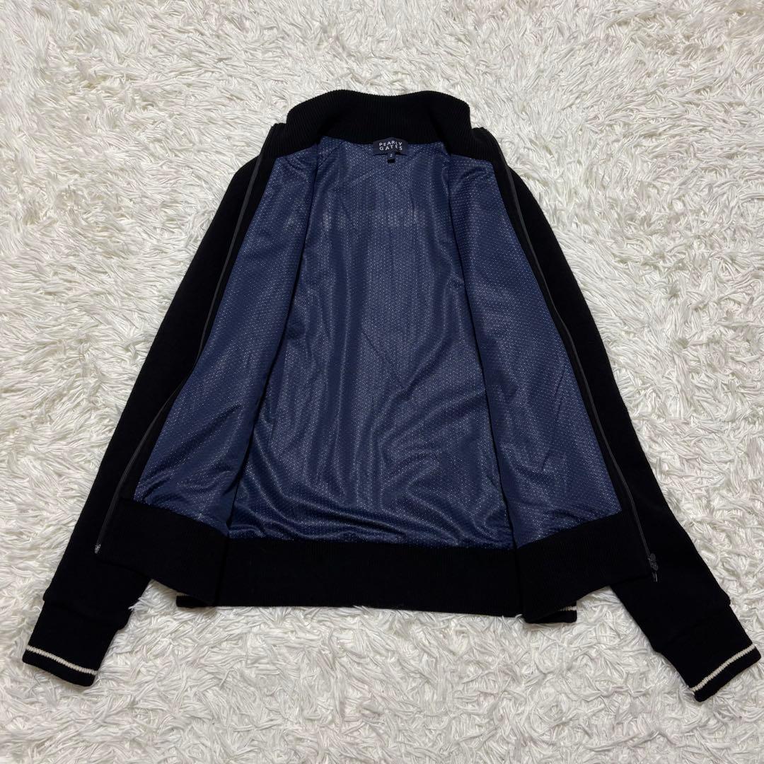 パーリーゲイツ ロゴ ニットブルゾン ダブルジップ ジャケット