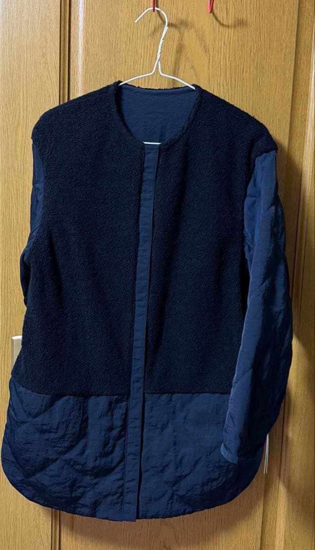 【リバーシブル着用可能】 リバーシブルキルト ミドル丈コート