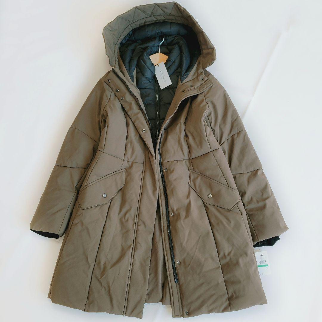 【新品】コールハーン 防水 中綿モッズコート L オリーブカーキ