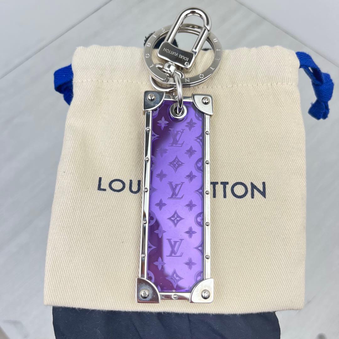 極美品✨ LOUIS VUITTON キーホルダー キーリング パープル