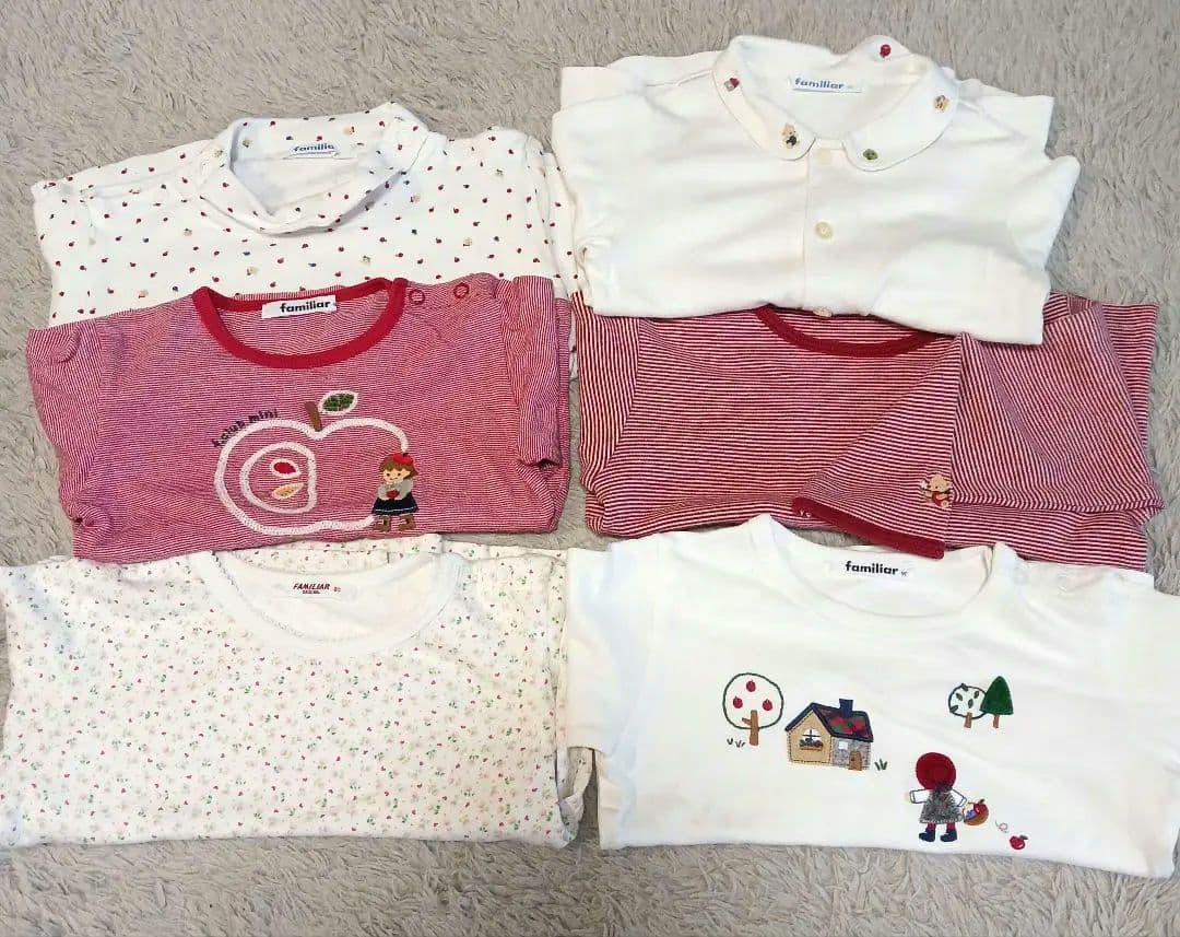 ファミリアまとめ売り　ベビー服10点セット90