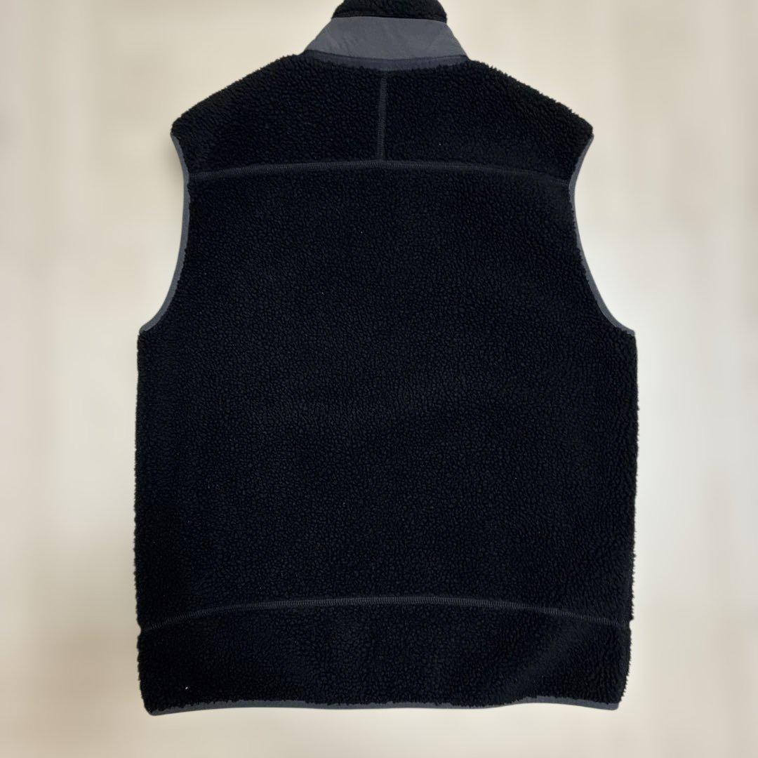 patagonia フリースベスト L 黒