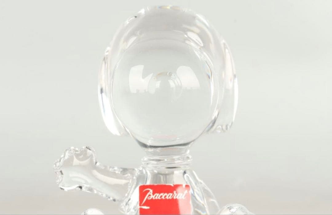 極美品 Baccarat バカラ スヌーピー クリスタル ガラス オブジェ 置物