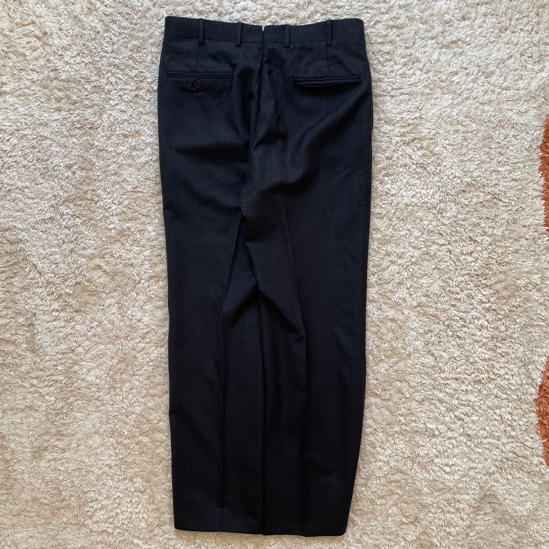 80sブルックスブラザーズ　スラックス　ウール　アメリカ製　ブラック　黒　w31