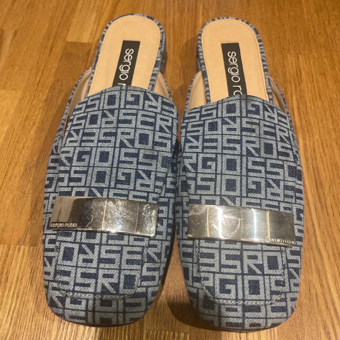 sergio rossi ロゴ入りサンダル 38.5