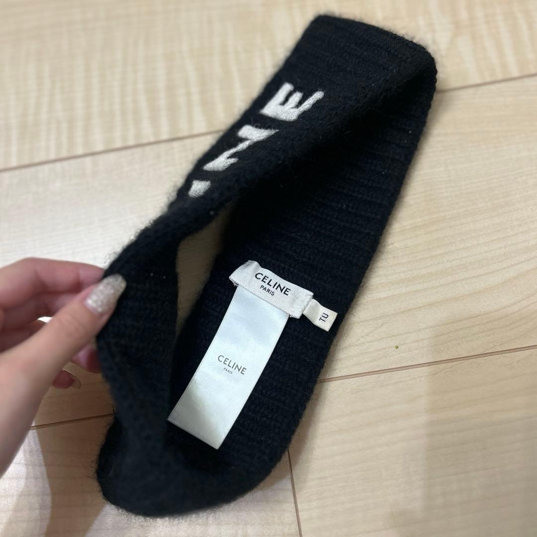 CELINE ヘアバンド　ニット