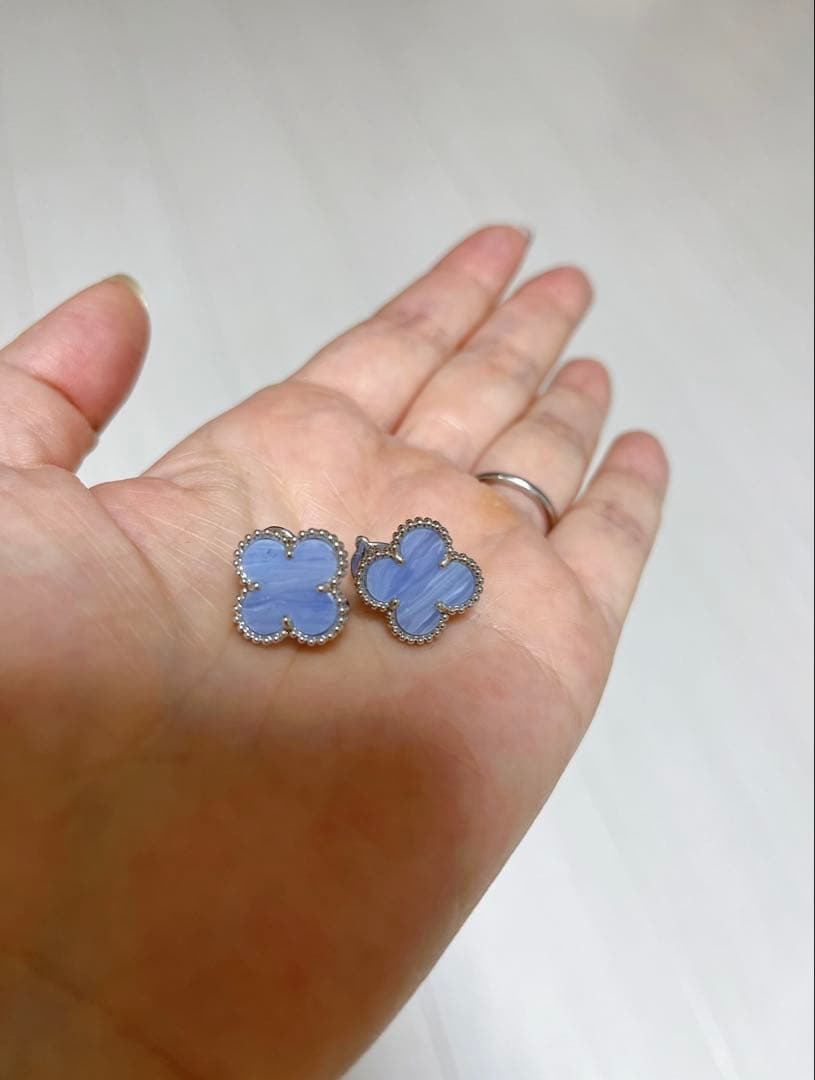 クローバー型ネックレス　ピアス　セット　未使用品♡