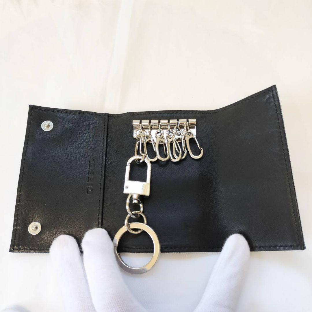 美品 diesel ディーゼル インダストリ デニム キーケース 6連 メンズ