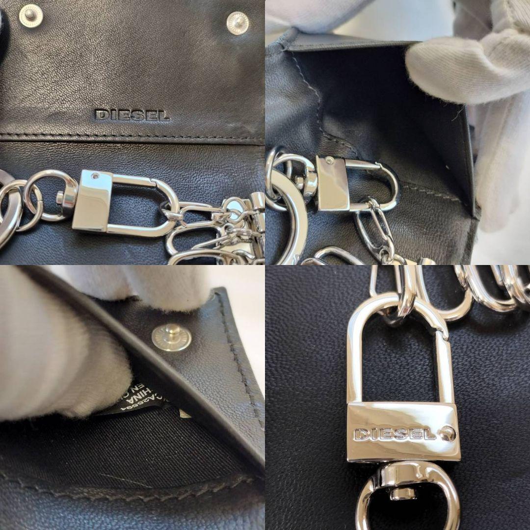 美品 diesel ディーゼル インダストリ デニム キーケース 6連 メンズ