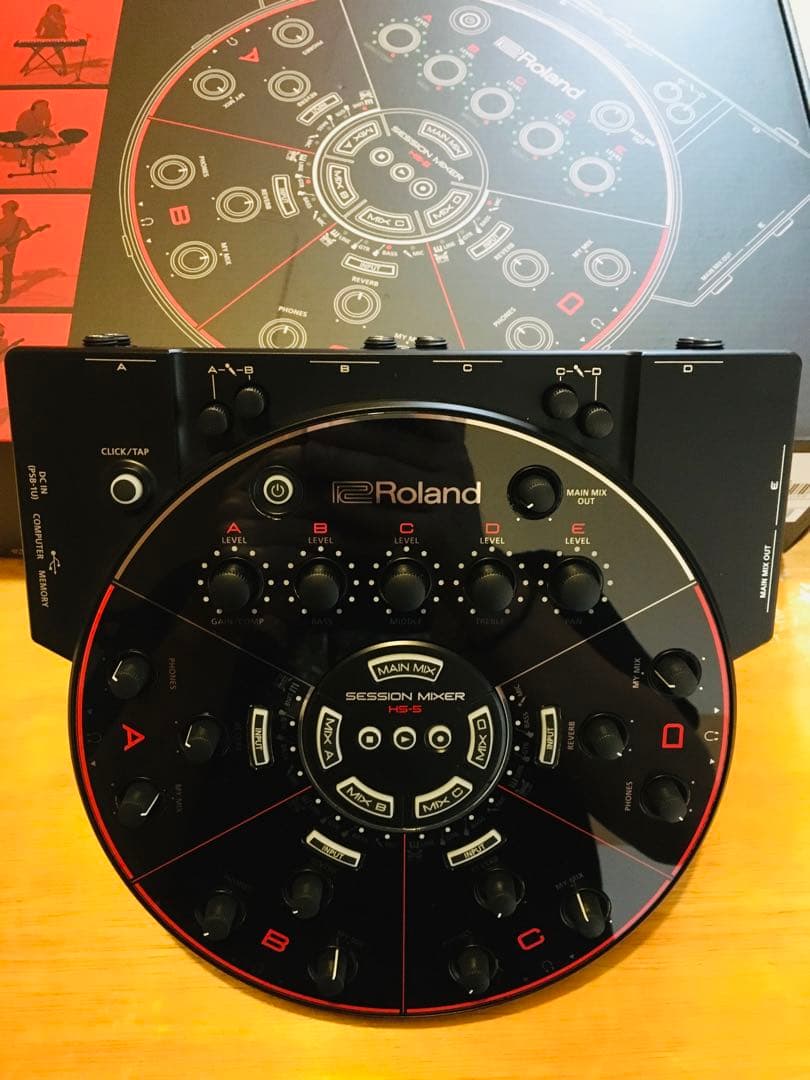 【極美品★元箱&付属品付】ローランド 宅録 Session Mixer HS-5