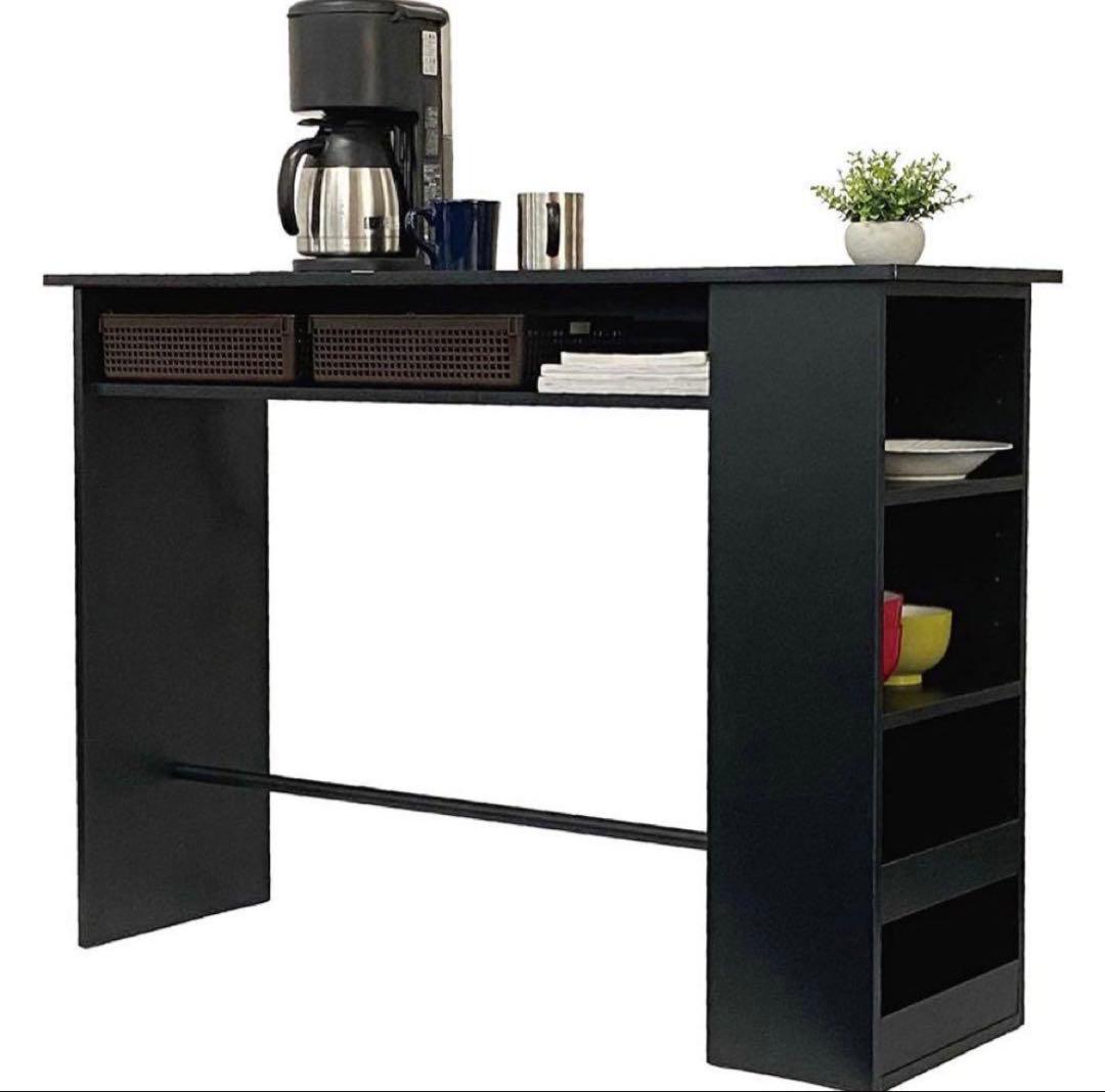 カウンターテーブル 食器収納 キッチンカウンター バーカウンター 収納ラック