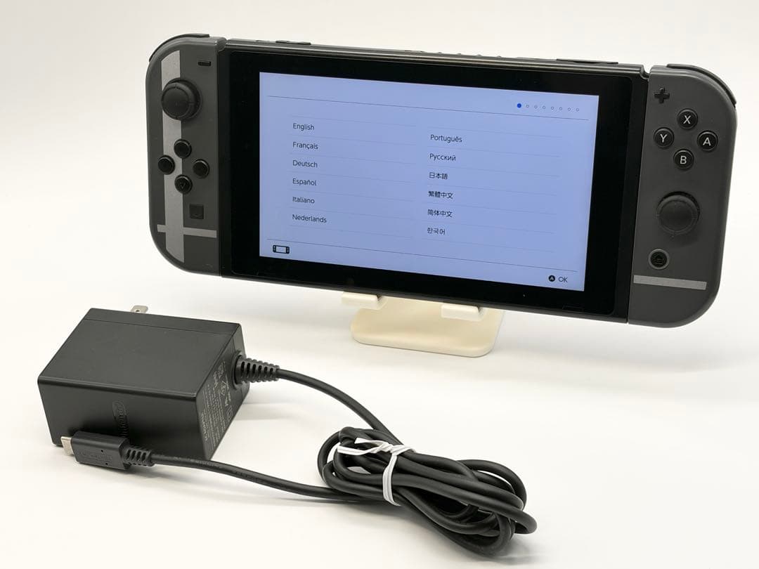 Nintendo Switch 本体 スマブラモデルジョイコン ACアダプタ付属