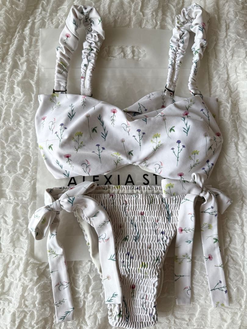 ALEXIA ST フラワープリント水着 上下セット