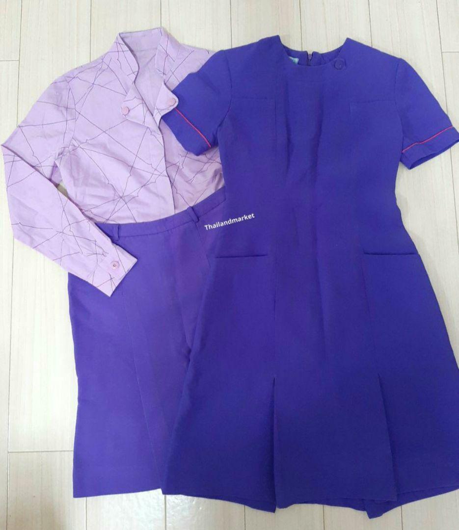 【超激レア】　タイ航空　TG Thai Airways　4点セット　本物制服
