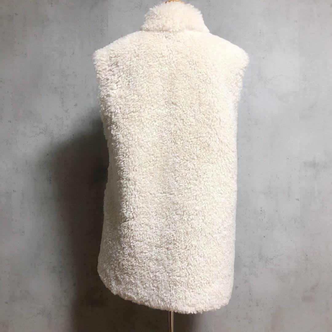美品　anuke アンヌーク Eco Fur Vest エコファーベスト