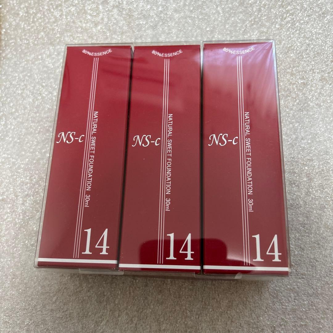 3本セット:ナチュラルスィートファンデーション S 14号ジュポン化粧品