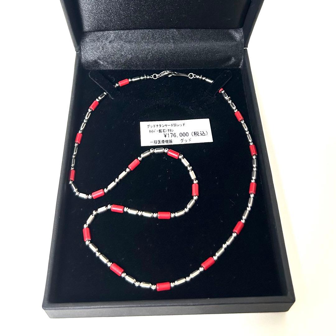 Good-HEARTZ グッドハーツ　ネックレス　グッドチタンサード　レッド
