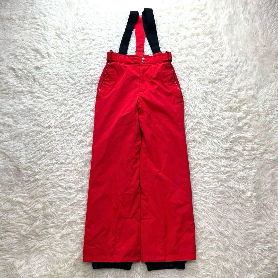 お洒落✨デサント スキーウェア セット 上下 M ニット柄 レディース 赤 緑