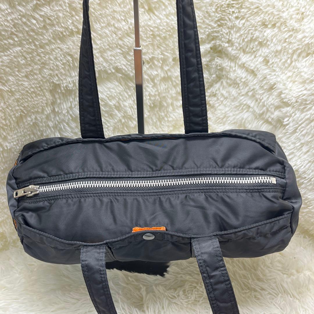 美品 PORTER タンカー ドラムバッグ ブラック ポーター