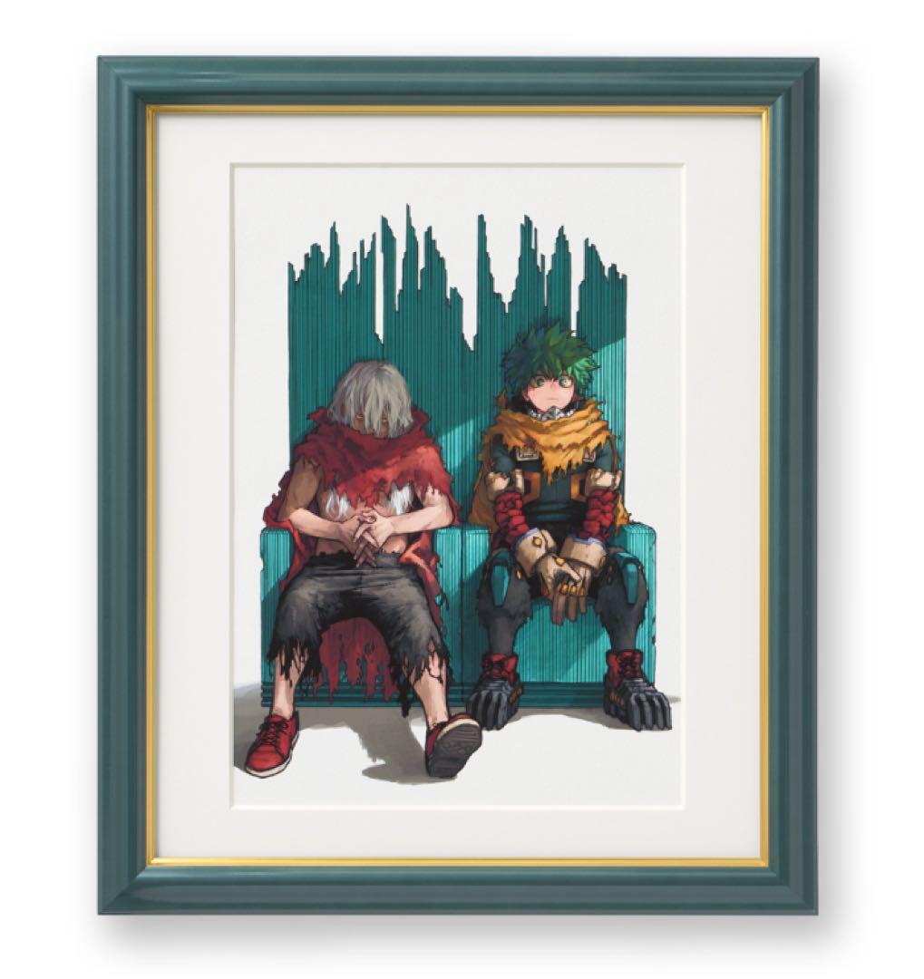 額装高精細デジタルカラー　キービジュアル「緑谷出久・死柄木弔」