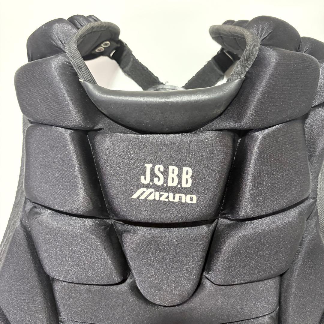 ミズノ キャッチャー防具 プロテクター 一般軟式用 ブラック JSBB