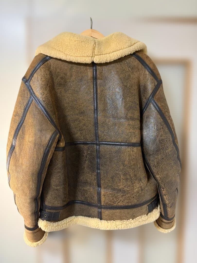 R*u様 AVIREX B-3 90s風フライトジャケット 迫力ボア 渋カッコい