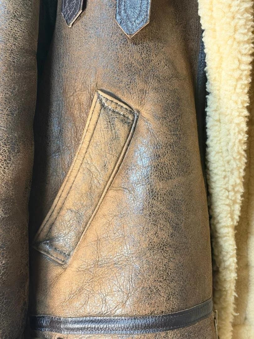 R*u様 AVIREX B-3 90s風フライトジャケット 迫力ボア 渋カッコい