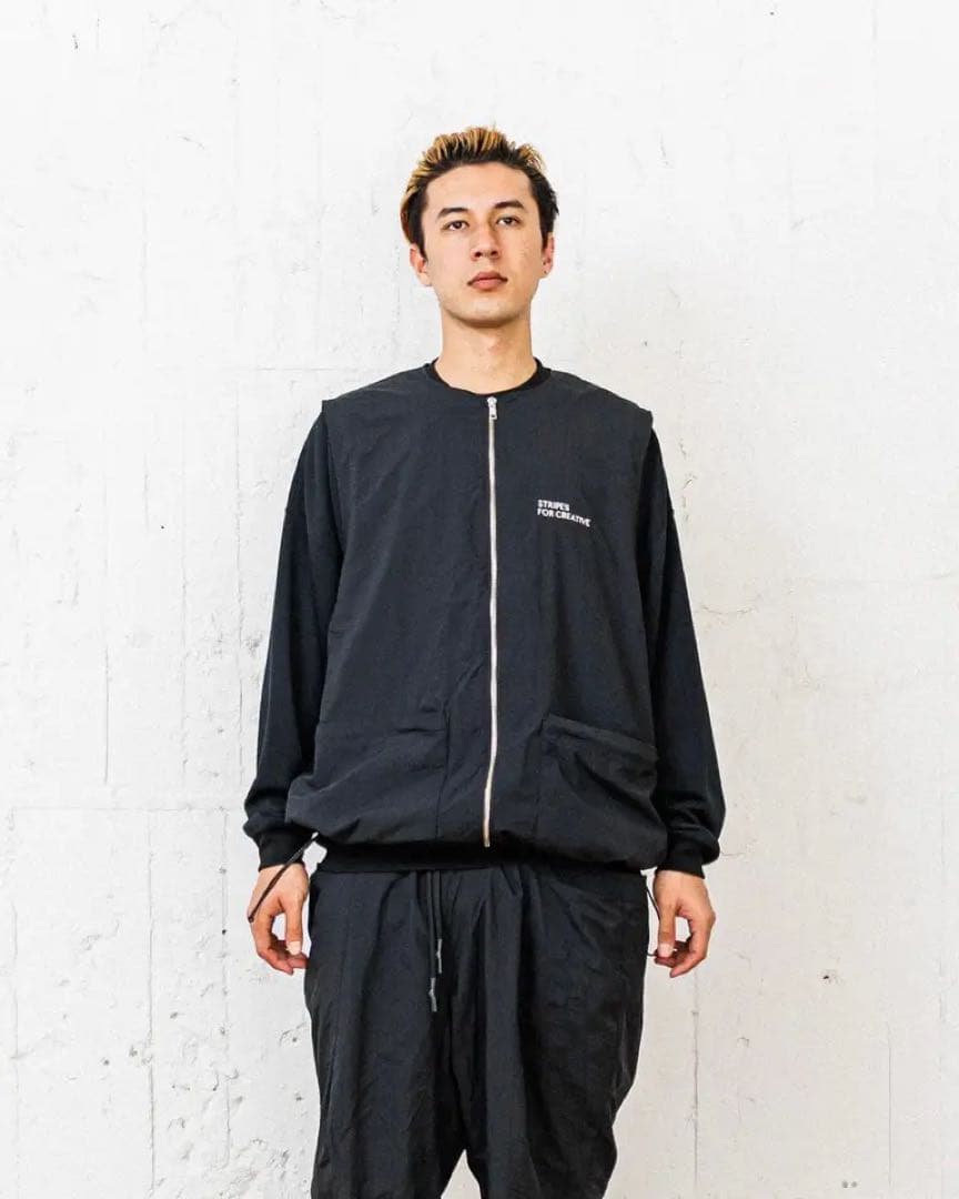 デ*ア様 S.F.C STITCHED ZIP VEST 黒【SFCSS25J0