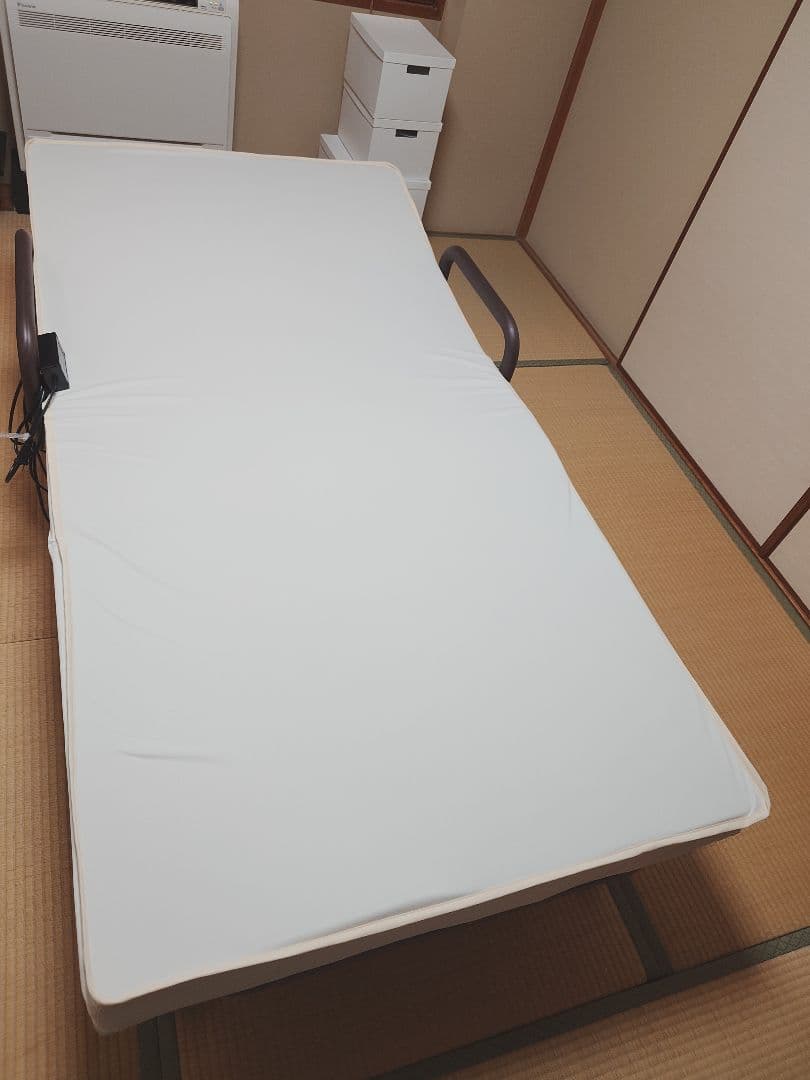 収納式 電動リクライニングベッド 折りたたみベッド 介護 シングル