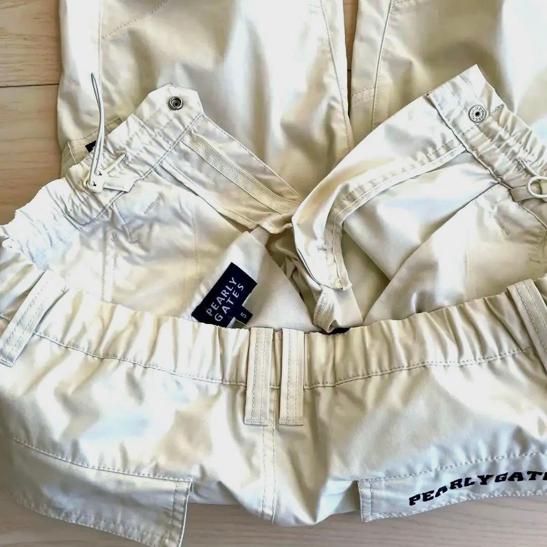 美品パーリーゲイツ　無地ストレッチパンツ