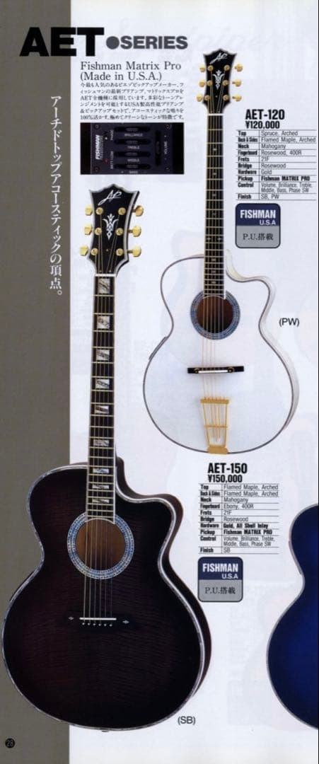 ギター ARIA CUSTOM SHOP AET-120