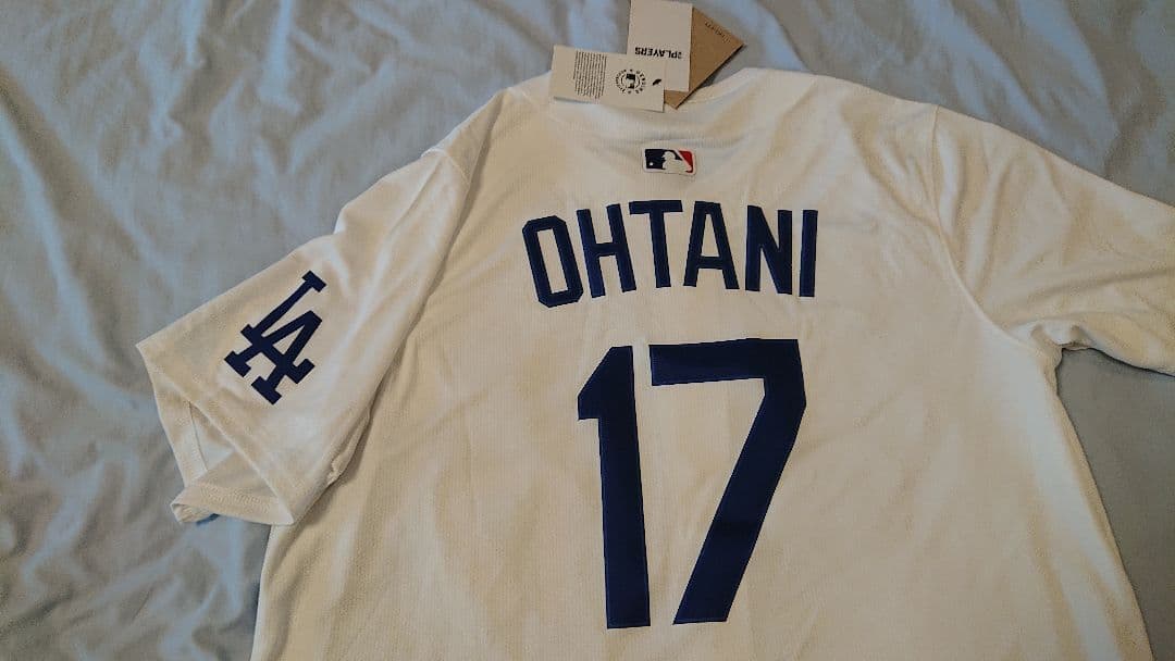 【オフィシャル公式】大谷翔平17 ドジャースユニフォーム (サイズL)新品未使用