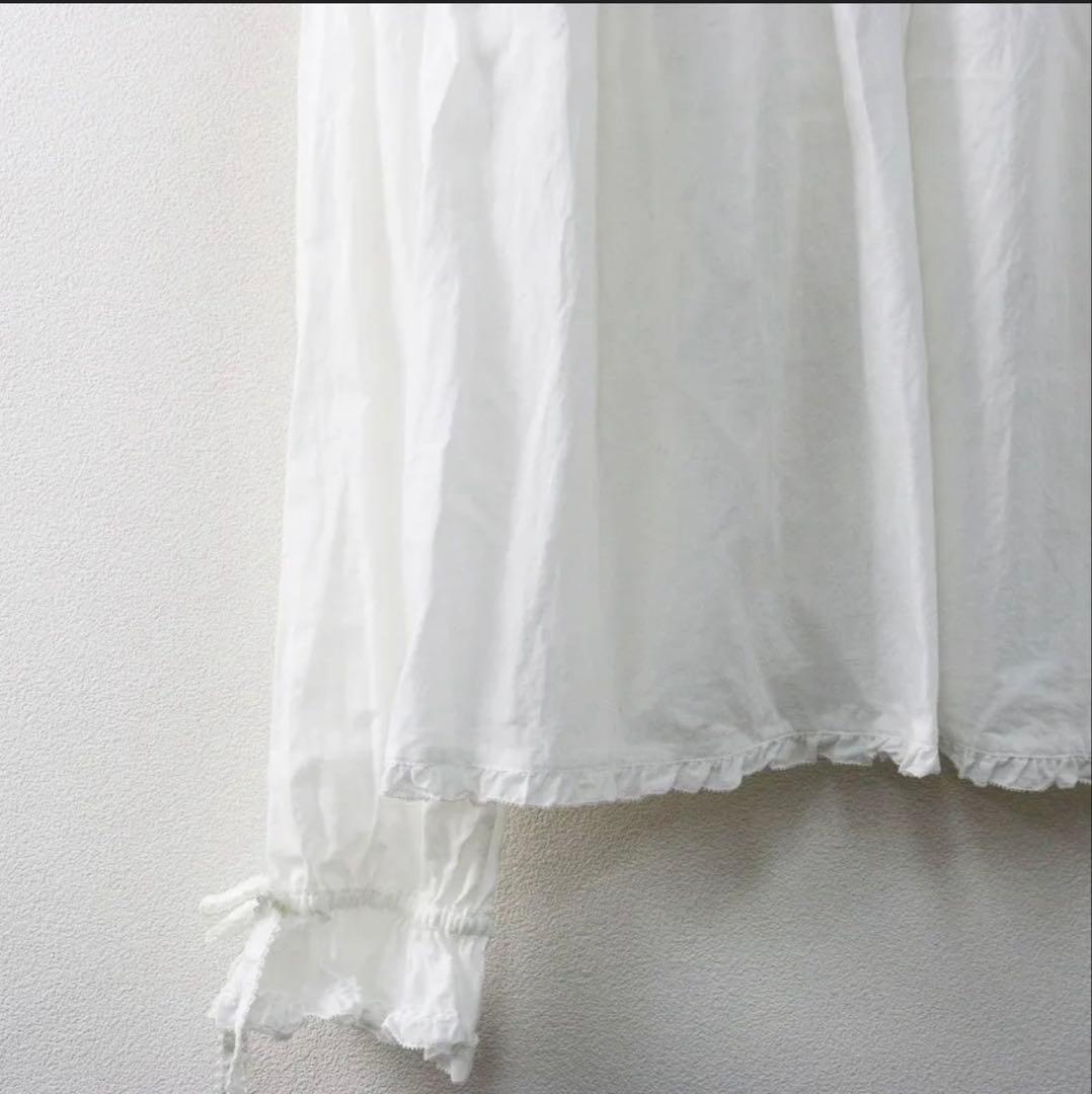 ピンクハウス綿ローンラウンドカラープルオーバー