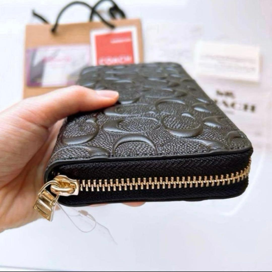 ✨新品未使用✨COACH 長財布　ブラック　レザー