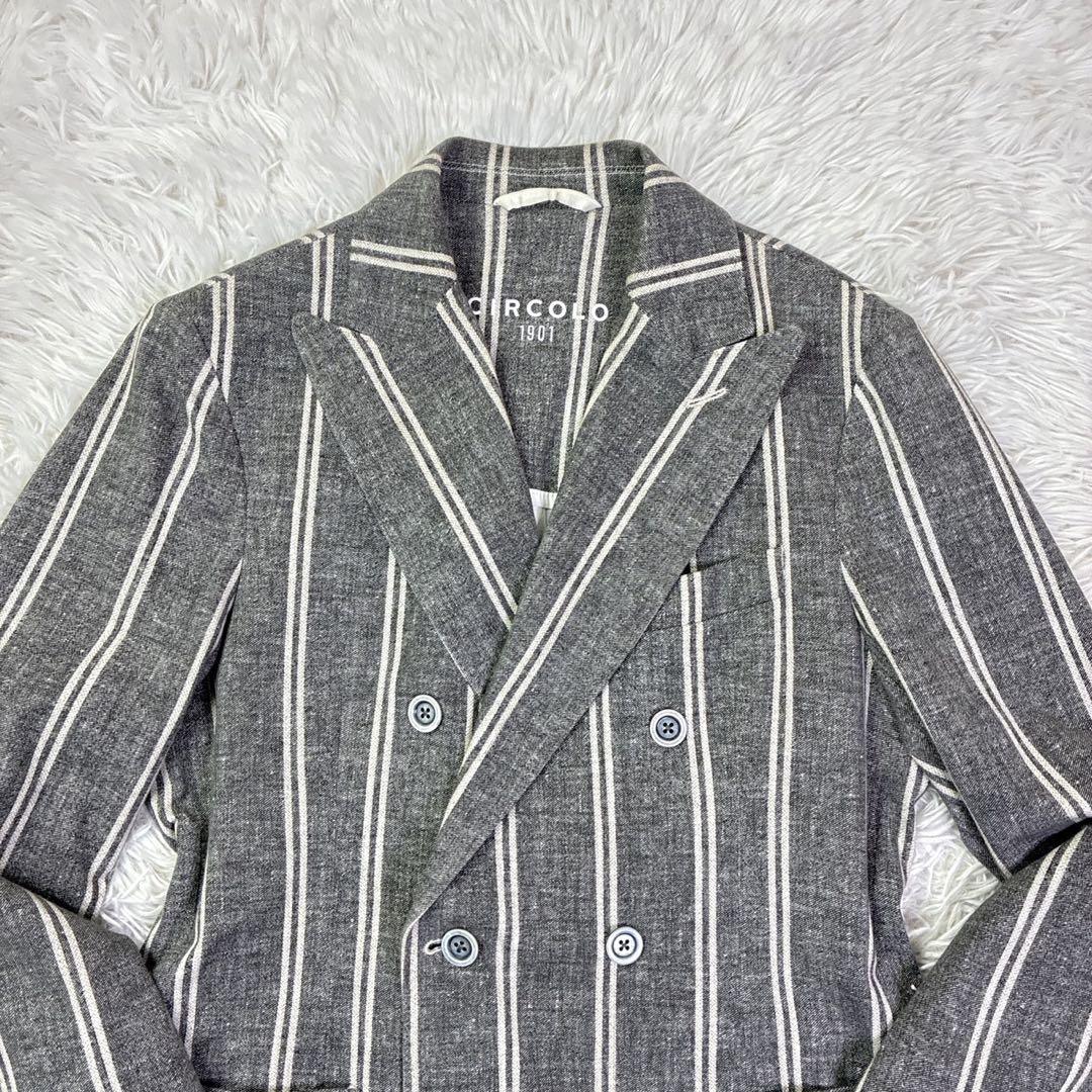 CIRCOLO1901チルコロ ダブルブレストテーラードジャケット　48