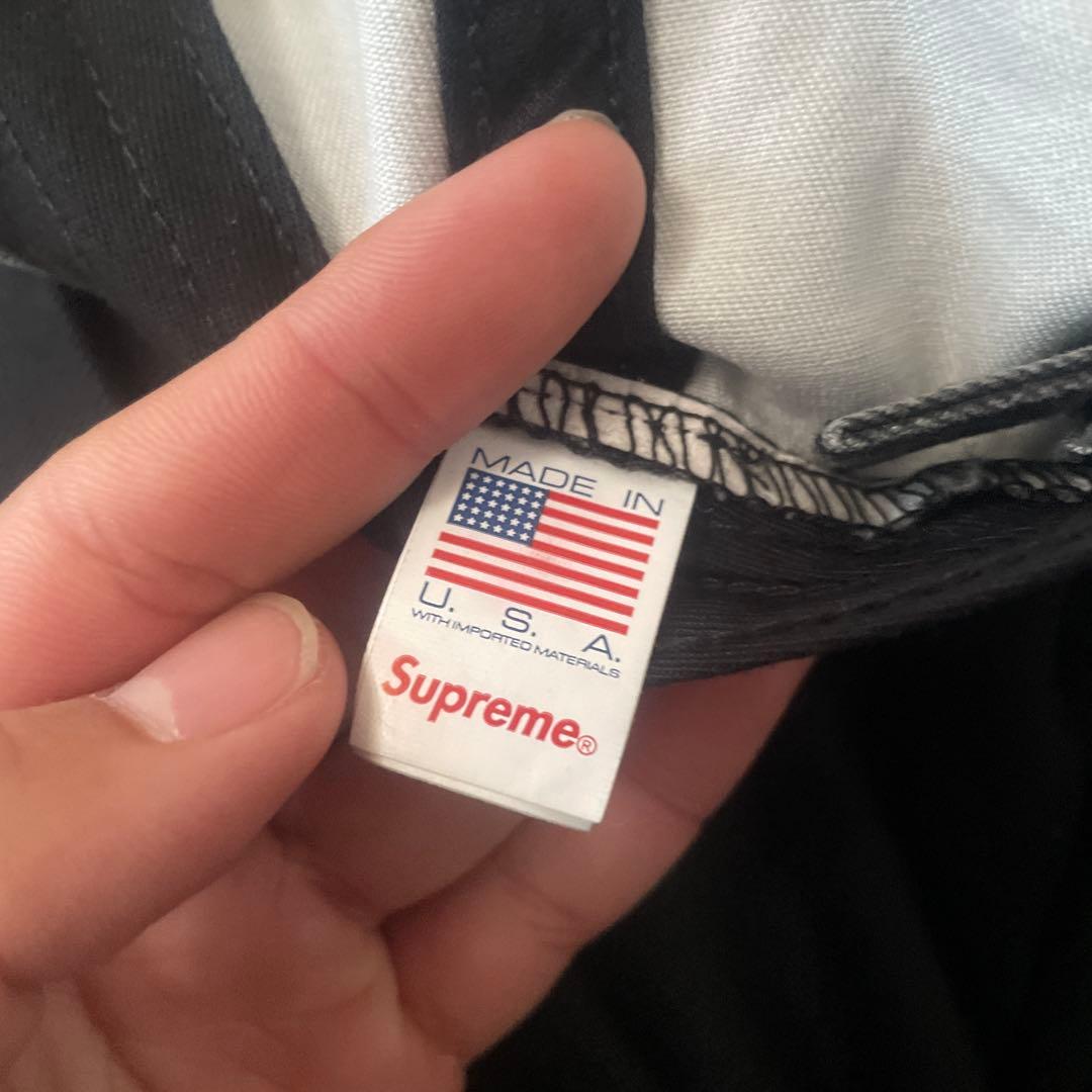 Supreme sロゴキャップ　ブラック