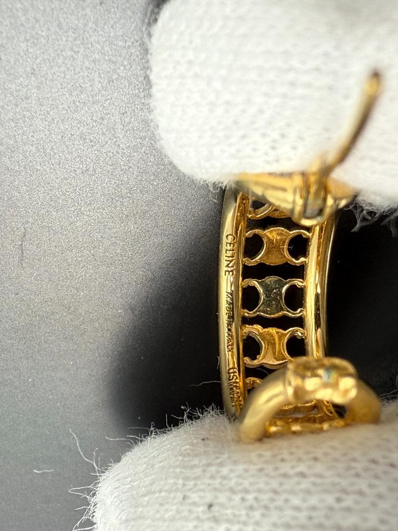 【片耳のみ】CELINE セリーヌ マカダム ピアス