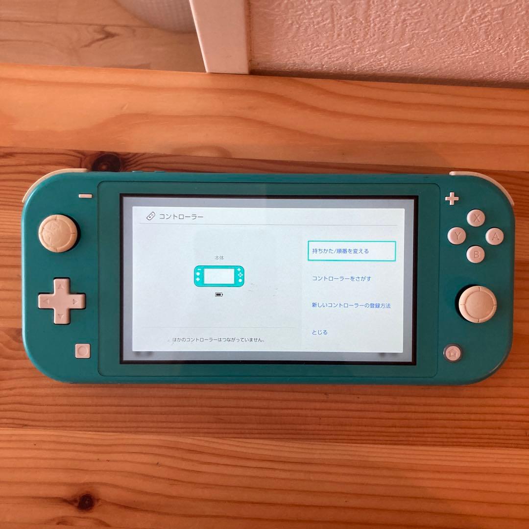 任天堂　スイッチライト ターコイズ　難あり