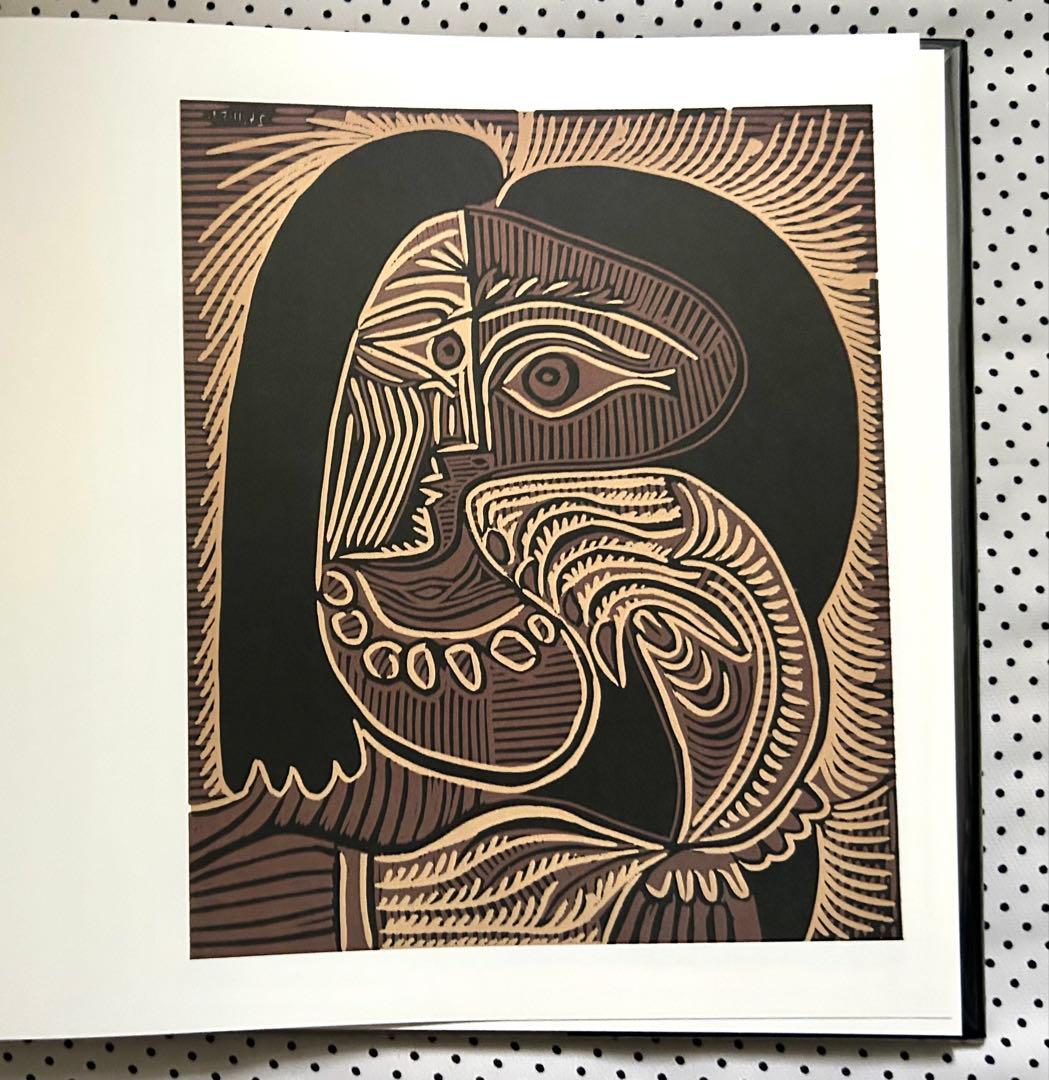 Picassoピカソ リノリウムカット 大きな画集全ページ質感の良い厚紙印刷