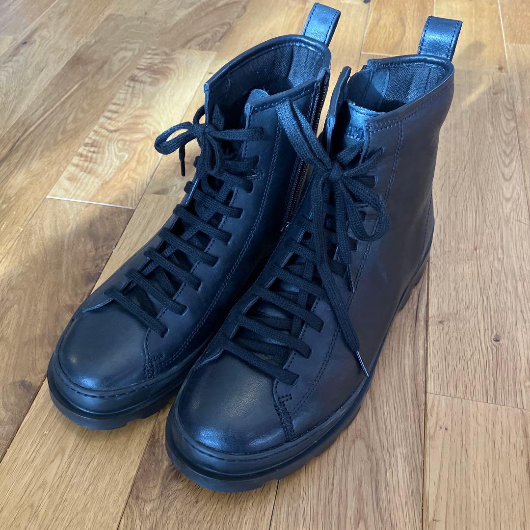 カンペール　40 25 美品　ハイカットブーツ　サイドジップ