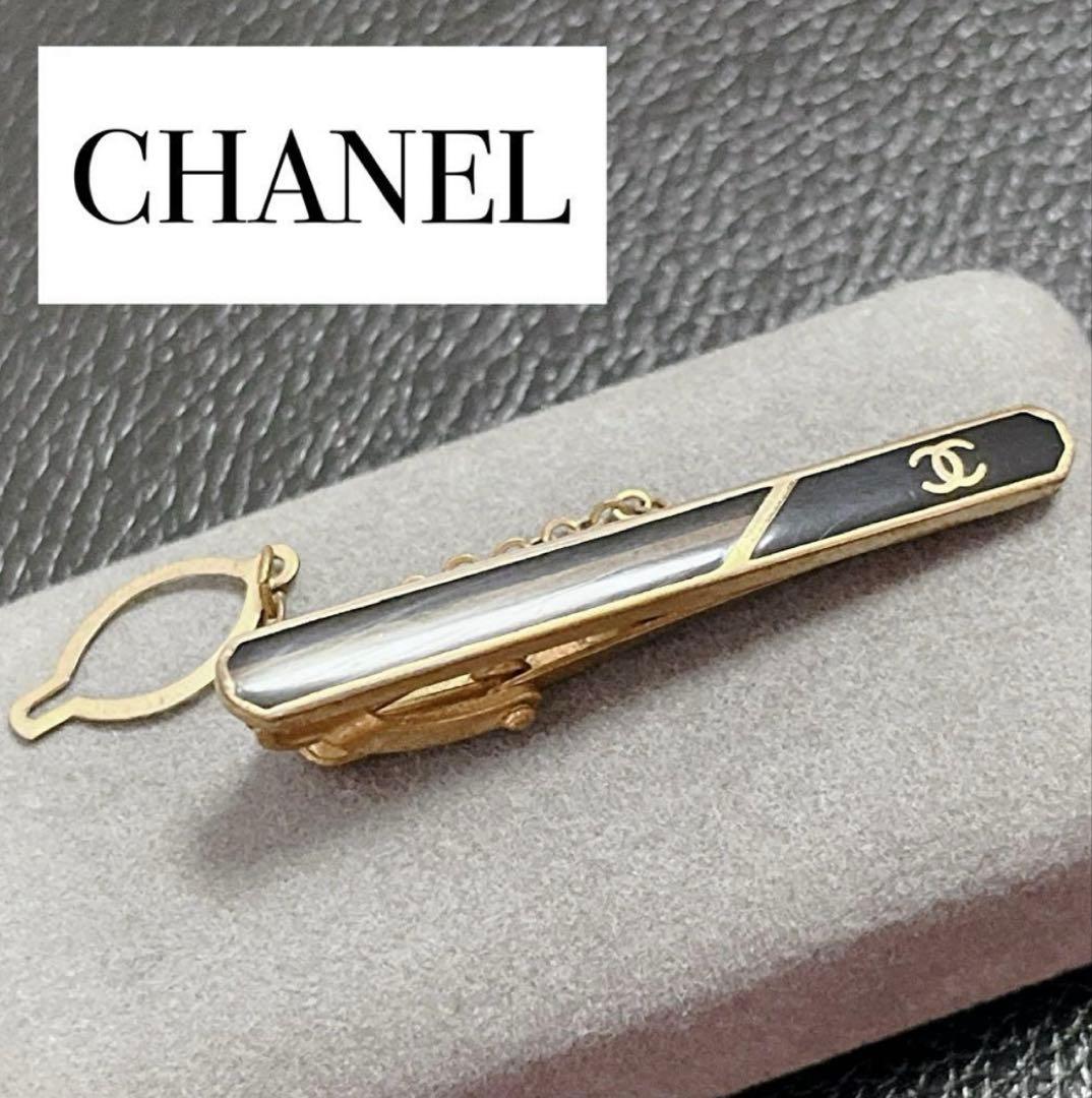 正規品✨CHANELシャネルタイピンネクタイクリップココマーク24KGF純金張り