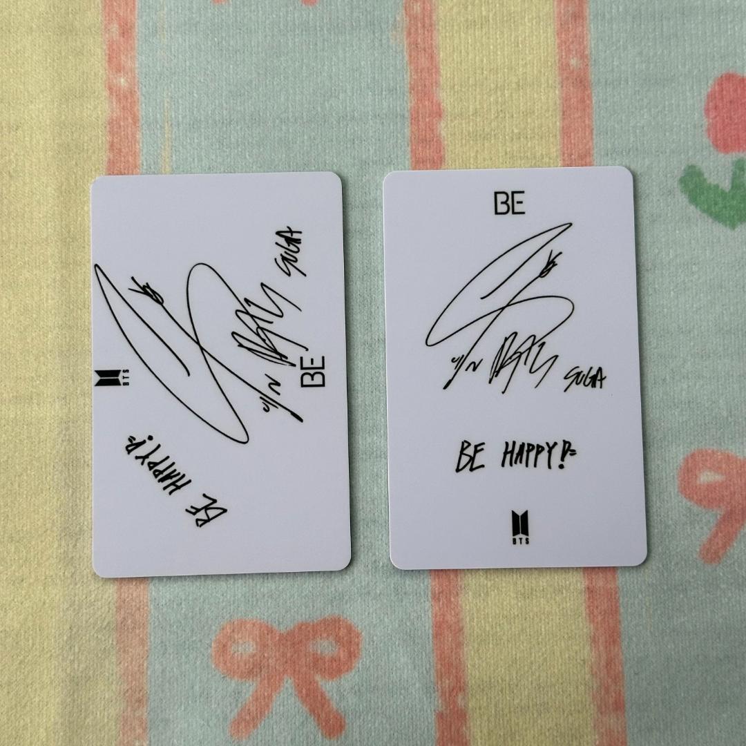 BTS BE 未公開 ラキドロ ラッキードロー トレカSUGA ユンギ2枚