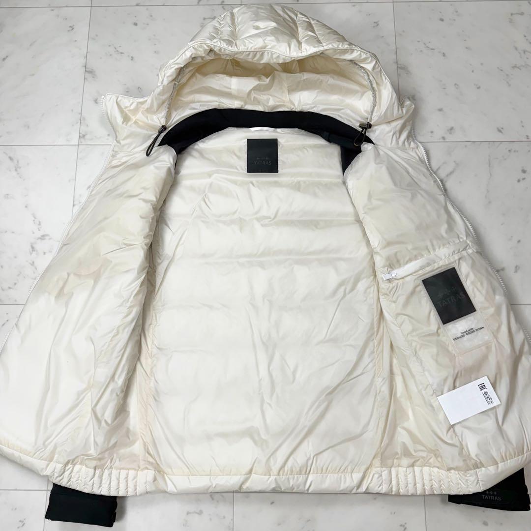 タトラス 2024 ボストボーロ 切り替え ダウンジャケット アイボリー系 03