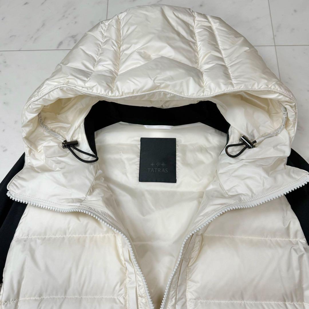タトラス 2024 ボストボーロ 切り替え ダウンジャケット アイボリー系 03