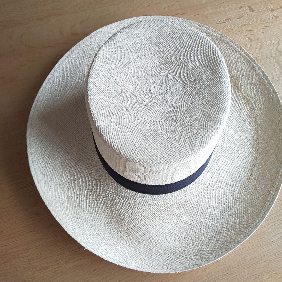 匿名 美品 ✴︎センシスタジオ カンカン帽 麦わら帽子 ストローハット